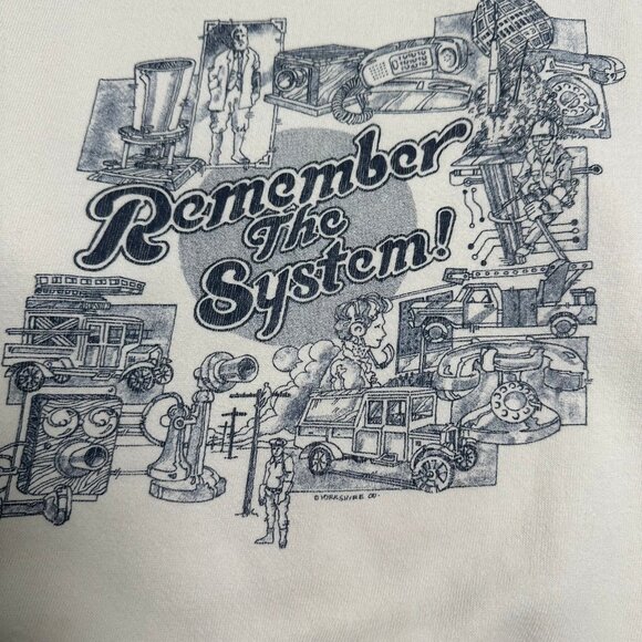 Vintage Remember The System Graphic Crewneck M - Picture 3 of 4